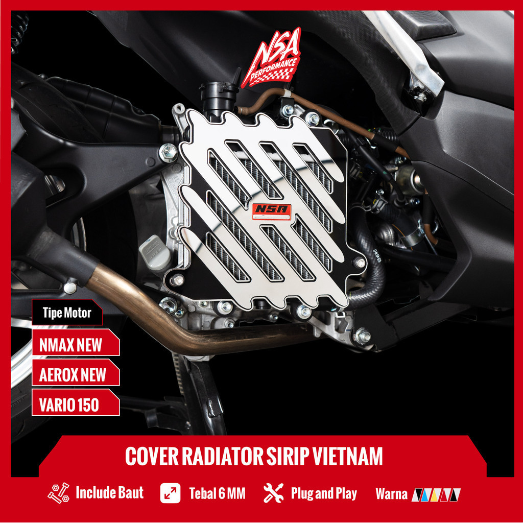 Jual NSA COVER RADIATOR AERO VIETNAM VARIO 150 Vario 160 AEROX NMAX NEW ...
