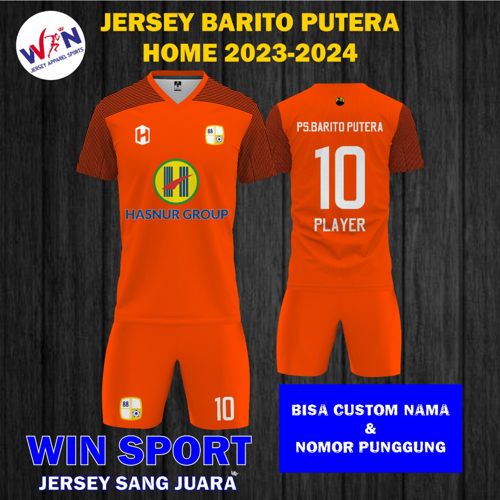 Jual Stelan Sepak Bola Jersey BARITO PUTERA HOME 2023 2024 Terbaru Liga ...