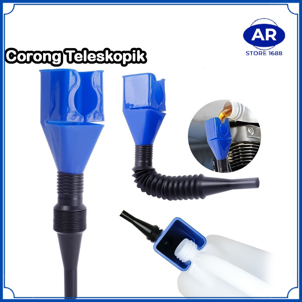 Jual AR Corong Teleskopik Lipat Fleksibel Air Minyak Bensin Solar Wadah ...