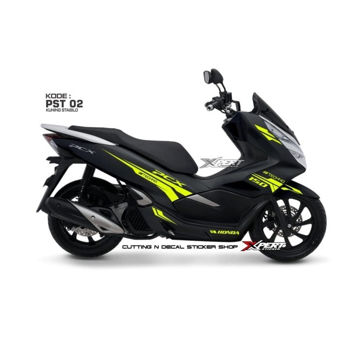 Jual STRIPING PCX STICKER HONDA PCX - KUNING STABILLO | Shopee Indonesia