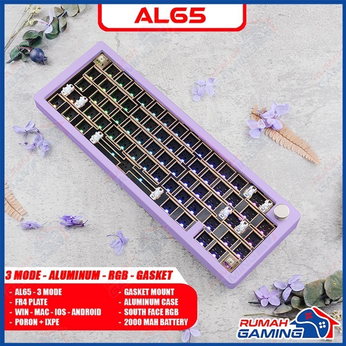 Jual AL65 - 65% - 3 Mode - South Rgb - Alumunium - Mechanical Keyboard ...