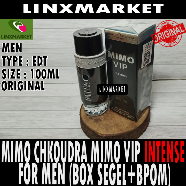 Jual MIMO CHKOUDRA MIMO VIP INTENSE FOR MEN 100ML (BOX SEGEL+BPOM ...