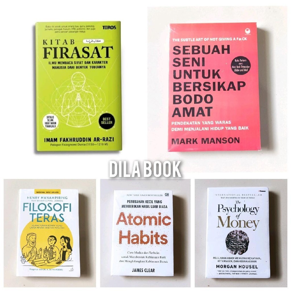 Jual 1 Paket 5 Buku Motivasi Kitab Firasat Sebuah Seni Bersikap