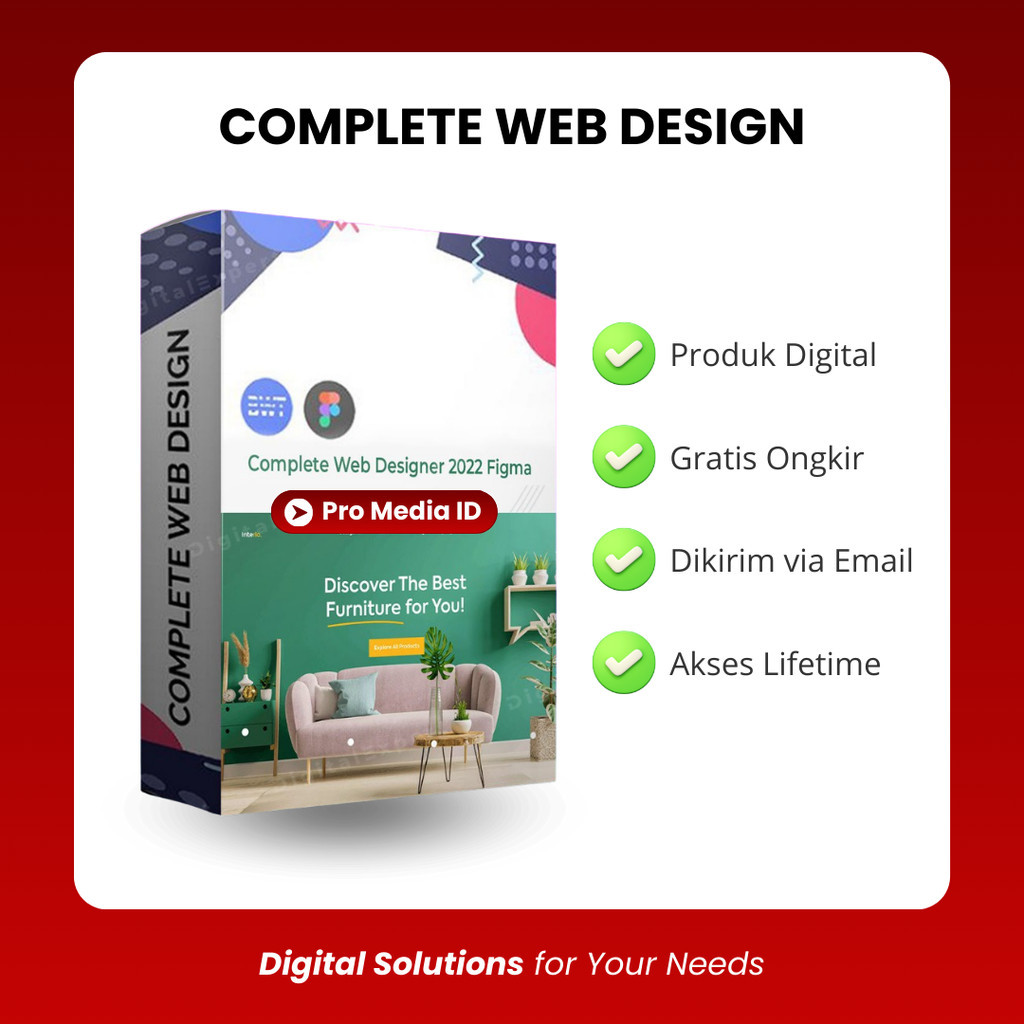 Jual Complete Web Designer BWT 2022 Figma Belajar Mendesain Website ...