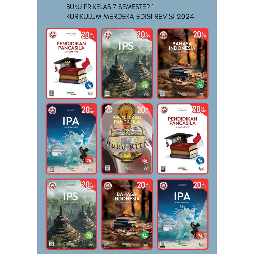 Jual Buku Pr/Lks Kurmer SMP Kelas 7 Semester 1 EDISI REVISI 2024 ...