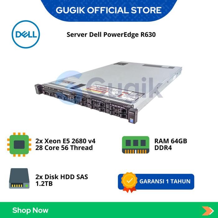 Jual Server Dell R630 1U 8x2.5