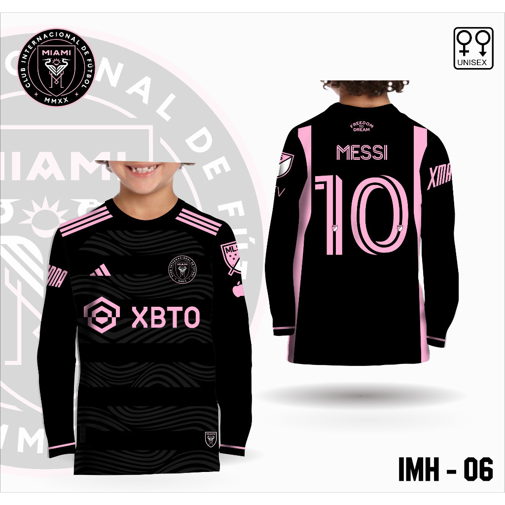 Jual Jersey anak baju Messi INTER MIAMI kaos jersey inter miami lengan ...