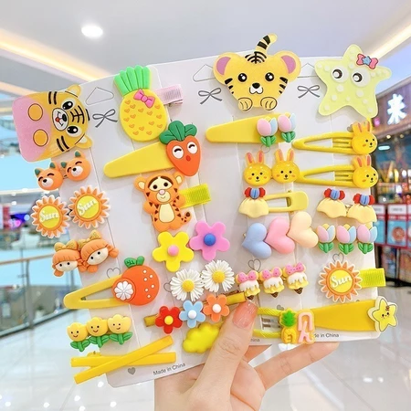 New 1 set 14PCS / SET JEPITAN RAMBUT ANAK KOREA HAND MADE / JEPIT RAMBUT LUCU / JEPITAN RAMBUT KOREA
