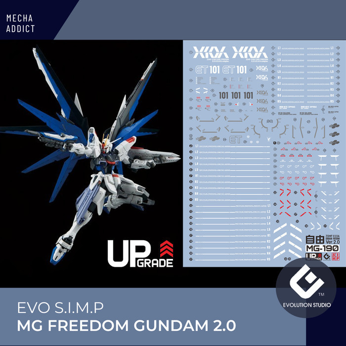 Jual Water Slide Decal MG Freedom Gundam 2.0 by EVO SIMP | Shopee Indonesia