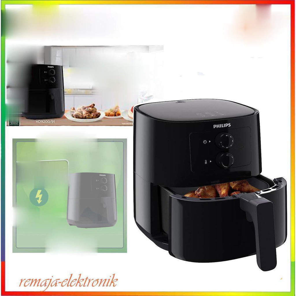 Jual New Philips LOW WATT Air Fryer HD9200/91 800 Watt Kecil wattnya