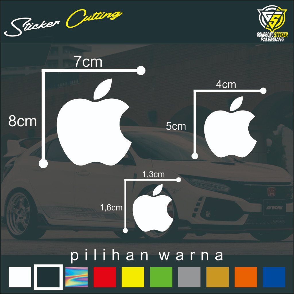 Jual Sticker Cutting Logo Iphone Apple | Shopee Indonesia
