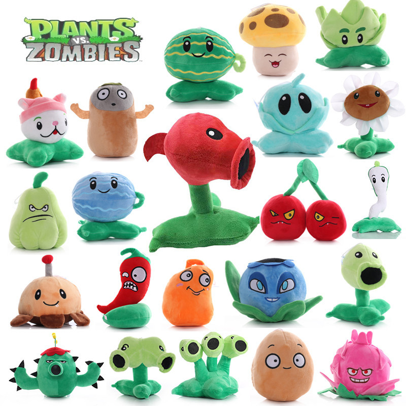 Peluche Plants Vs Zombies – Snapdragon, Cattail O Wall-nut – 16 Cm – Muñeco Suave De Algodón PP