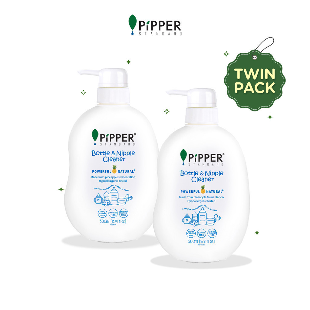 Jual PiPPER Bottle & Nipple Cleaner Gentle Fresh Twin Pack 2x 500 ml ...