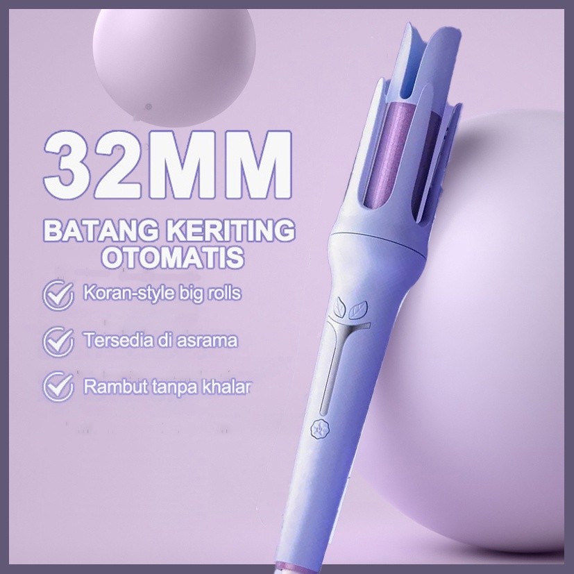 Jual Catokan Rambut Keramik 32mm, Catokan Rambut Otomatis, Curling Iron
