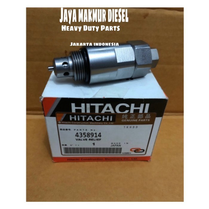 Jual 4358914 Pressure Relief Control Valve Hitachi Zaxis 110 Zaxis110 ...