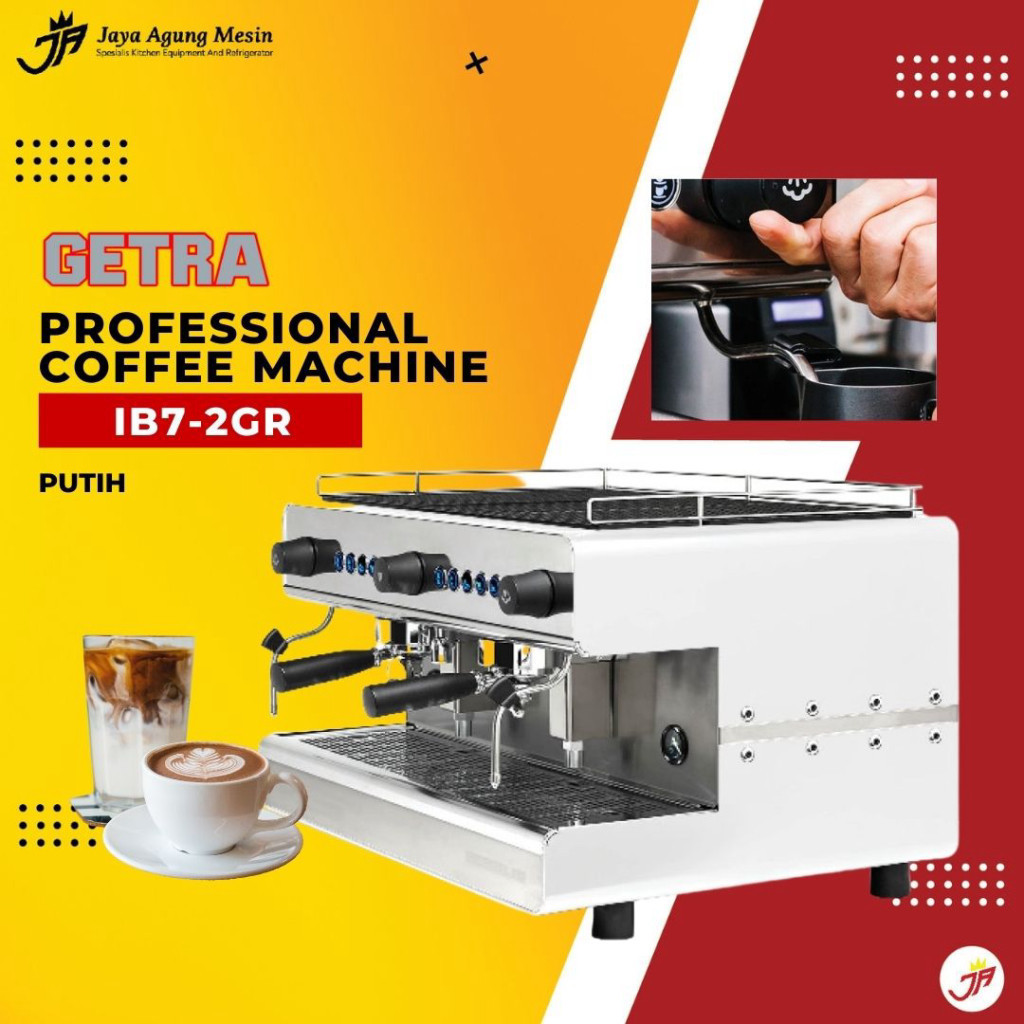 Jual GETRA IBERITAL PROFESSIONAL COFFEE MACHINE (WHITE) / IB7-2GR ...