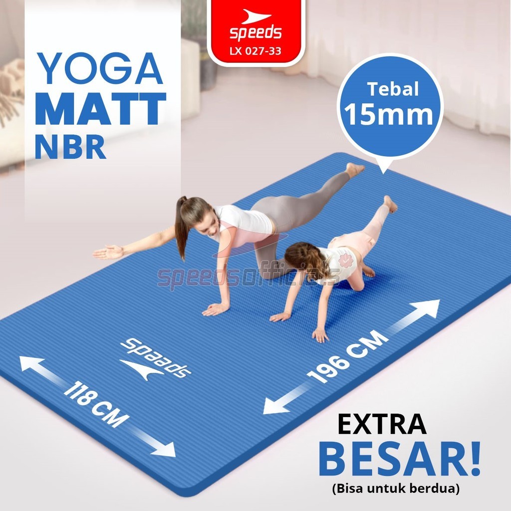 Jual SPEEDS Yoga Mat 196x115x30mm Matras Luas Empuk Yoga Besar Anti ...