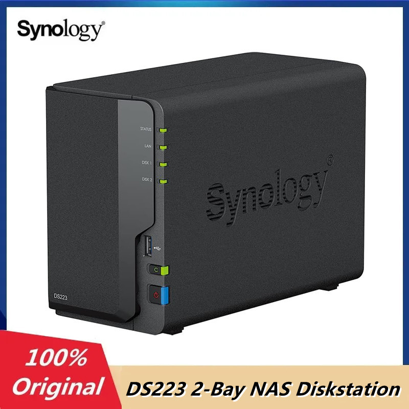 Jual Original Synology 2-Bay NAS DS223 Diskstation Network 2GB DDR4 ...