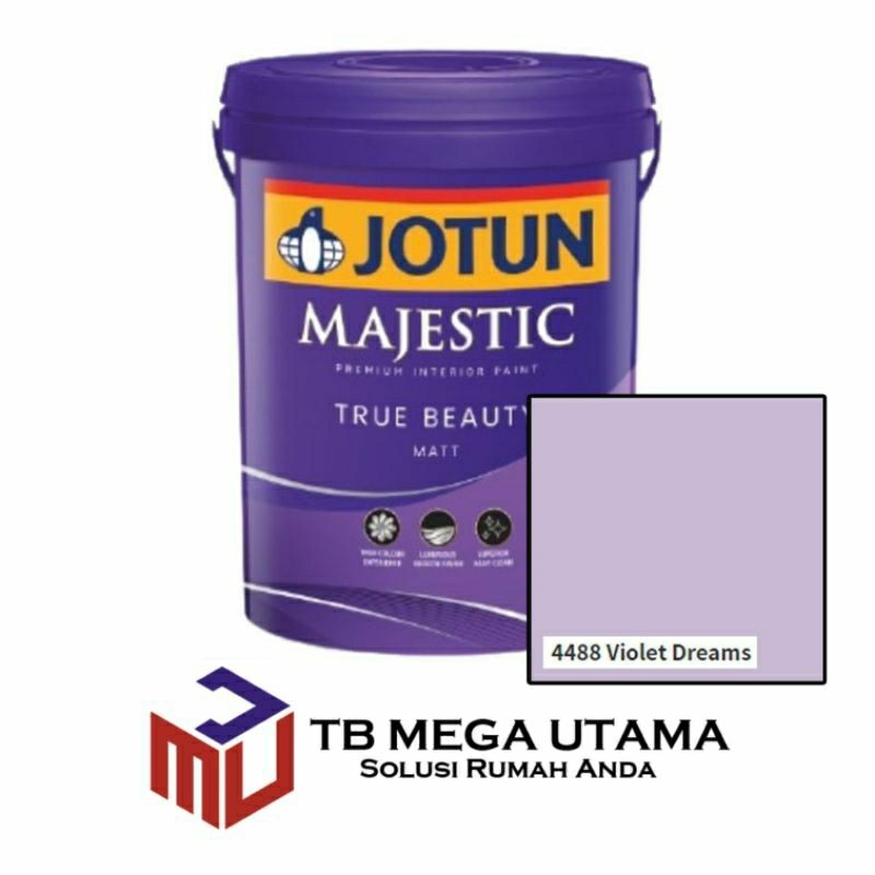 Jual Jotun Majestic True Beauty Matt 4488 Violet Dream 20 Liter Cat Decorative Tembok Interior 2867