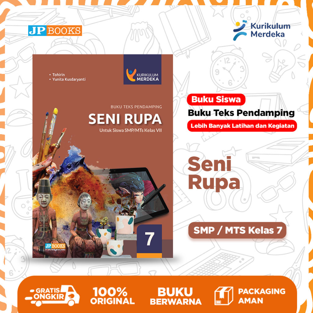 Jual JP Books – Buku Teks Siswa Pendamping Kurmer Sekolah Seni Rupa Smp ...