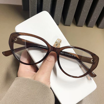 Viendo Kacamata Photocromic Minus Wanita Cat Eye Frame Silinder Anti Radiasi Blueray Kaca Mata