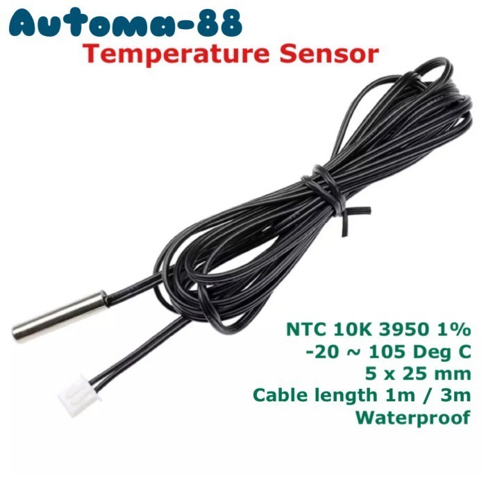 Jual MN08 NTC 10k 3950 Kabel Temperature Sensor Suhu untuk STC-1000 ...