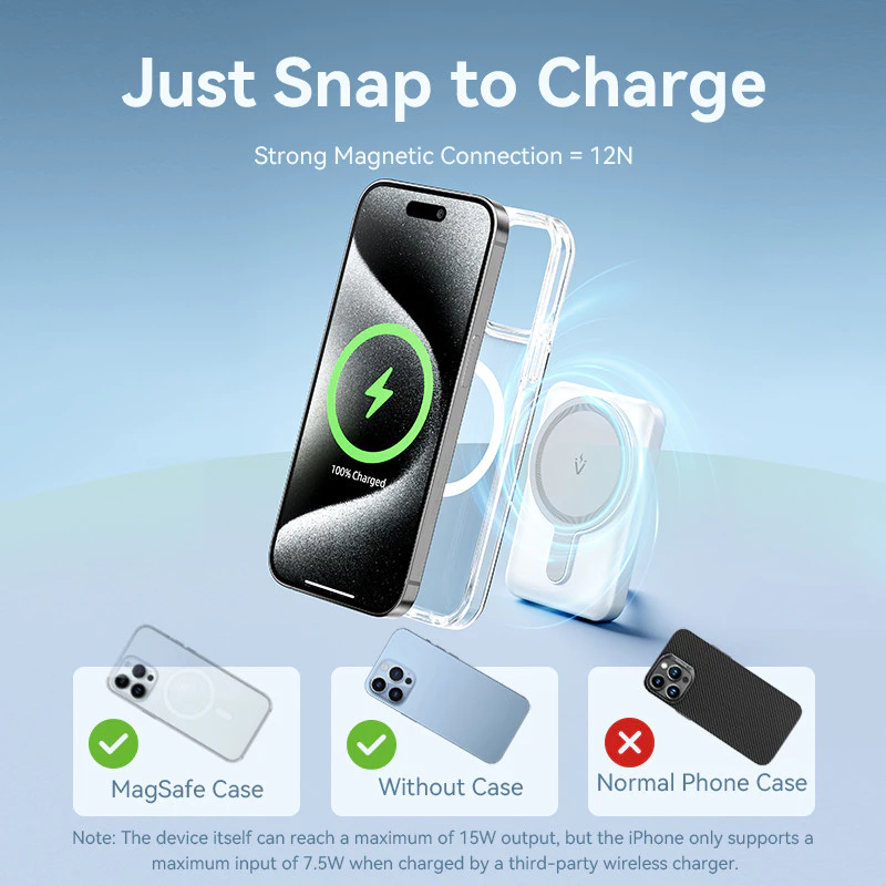 Vention Wireless Powerbank Magnetic Magsafe 20W iPhone Fast Charging Type C PD