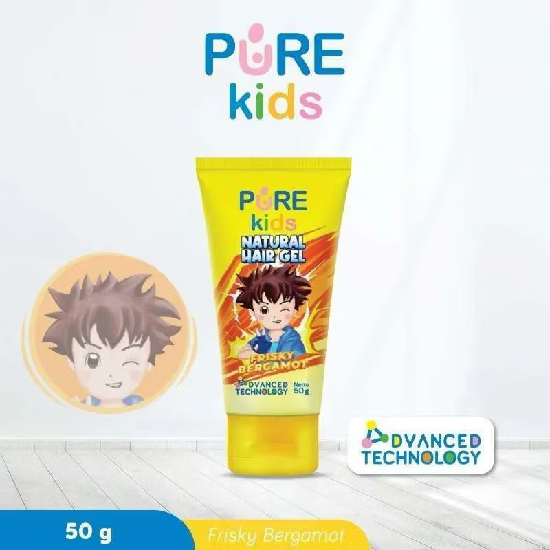 Jual Pure Kids Natural Hair Gel Frosty apple & Frisky Bergamot Gel ...