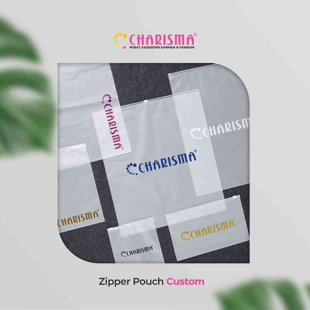 Jual Charisma Zipper Pouch Custom Zipper Sablon Minimal 500 Pcs Zipper Bag Custom Desain 5245