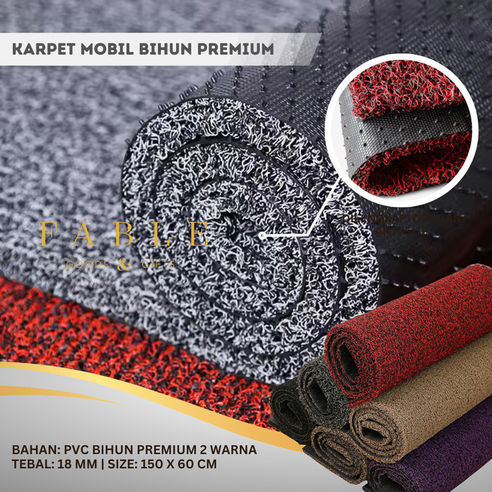 Jual Karpet Mobil PVC Mie / Bihun Premium 2 Warna Ukuran 60 x 150 cm ...