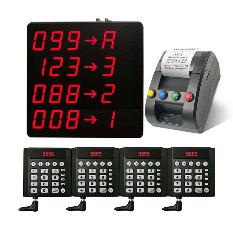 Jual Take A Number System Wireless Queue Management System Restaurant ...