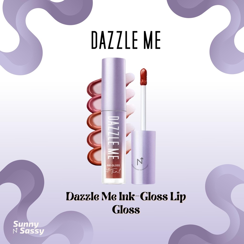 Jual DAZZLE ME Ink-Gloss Lip Gloss Tinted Stain Tint Watery Ink Gel ...