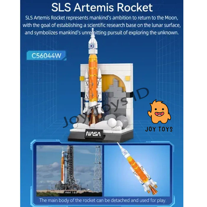 Jual JOY TOYS Mainan Anak Brick Cada NASA Rocket Roket SLS Artemis 197 ...