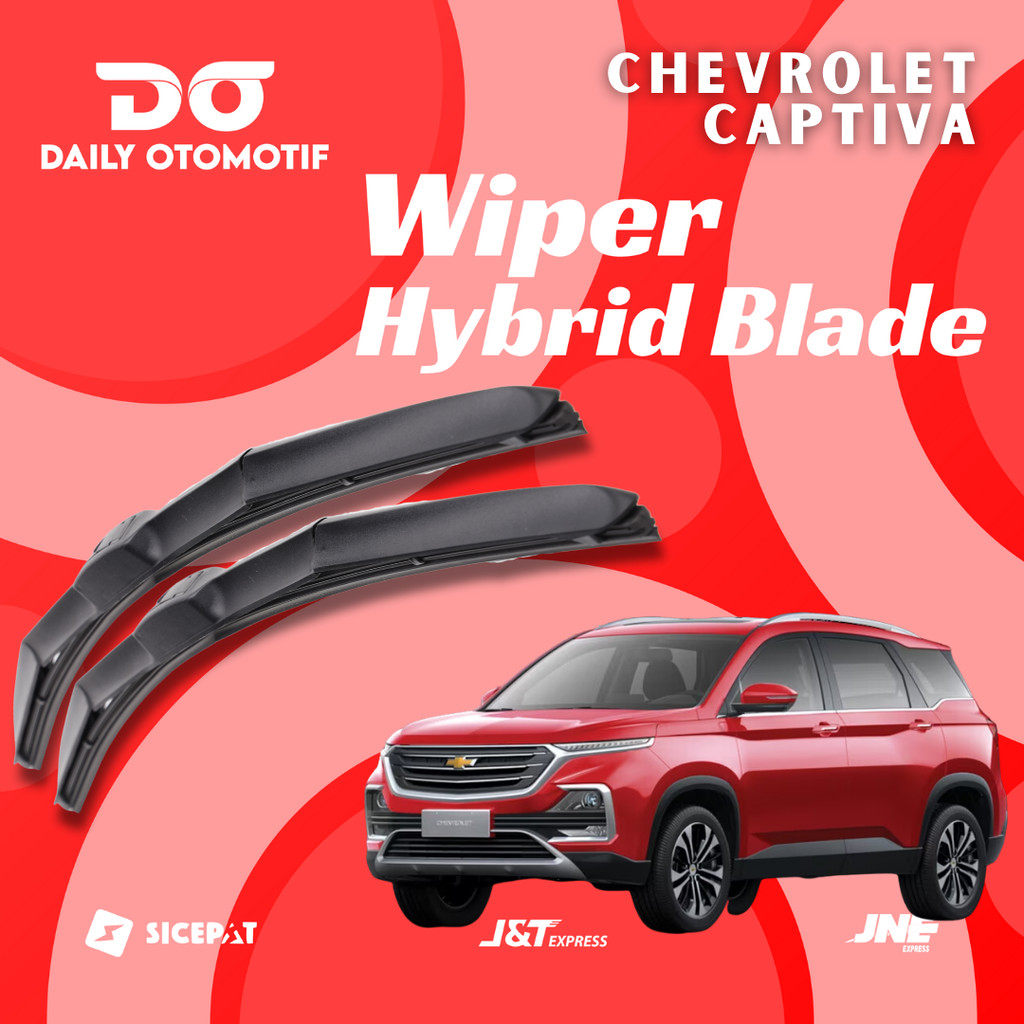 Jual Wiper Hybrid Blade Chevrolet Captiva Model Hybrid 1 Set Kiri dan ...