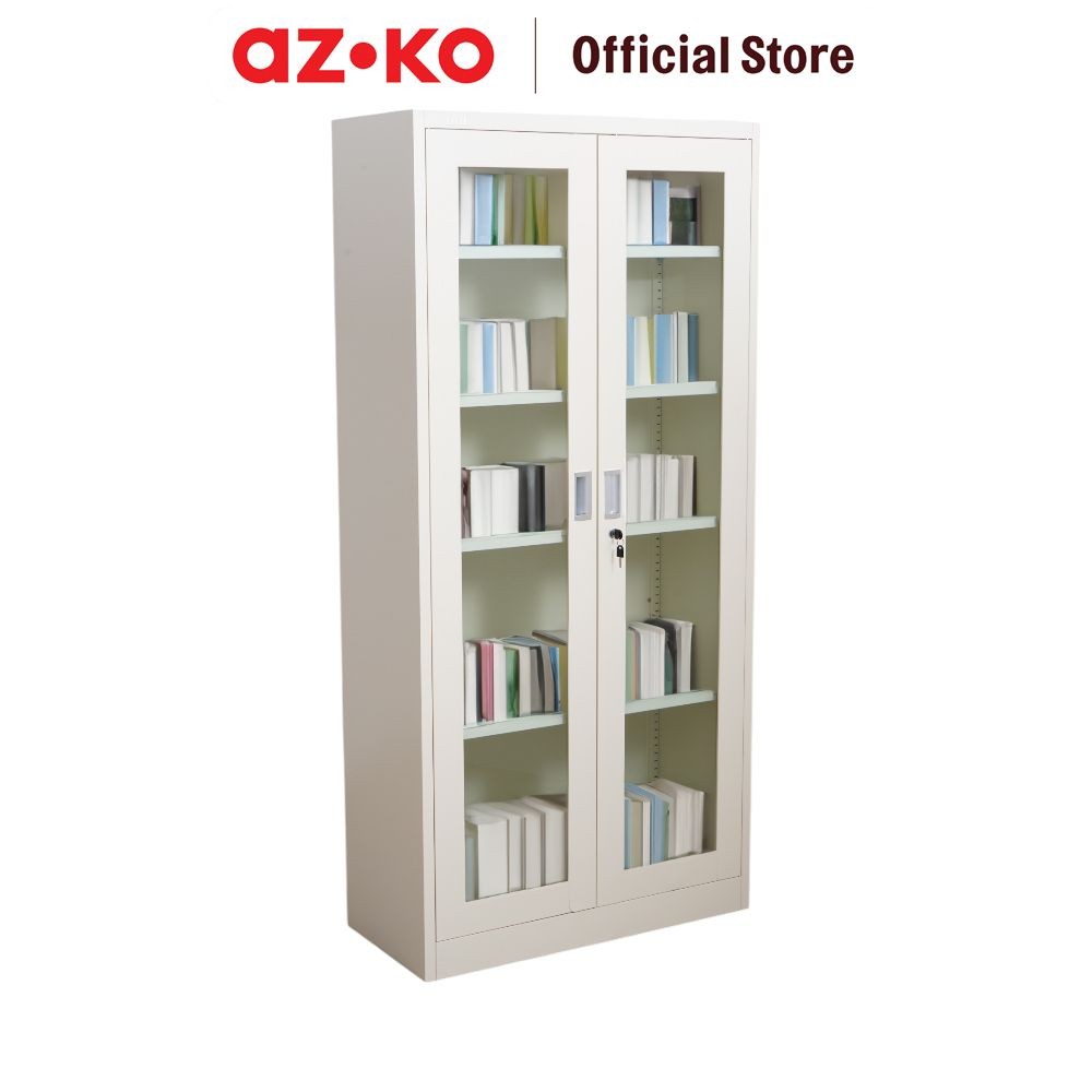 Jual AZKO Odi Becca Lemari Arsip Kantor Swing Door Glass File Cabinet ...