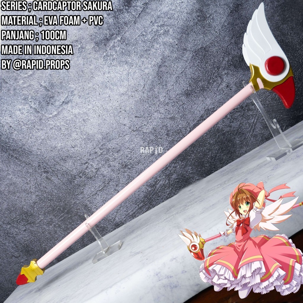 Jual Sealing Wand Cardcaptor Sakura Prop for Cosplay | Shopee Indonesia