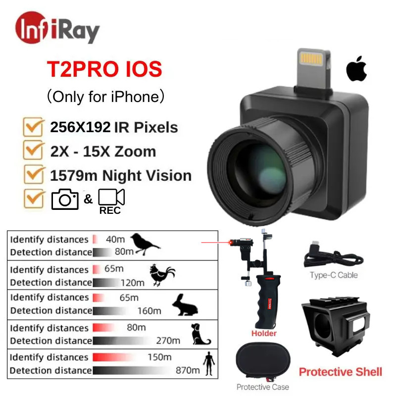 Jual Infiray T2 PRO Infrared Thermal Imager Monocular Night Vision ...