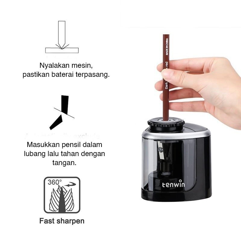 Jual HC Refill Rautan Pensil Listrik Otomatis Manual Baterai Rautan ...