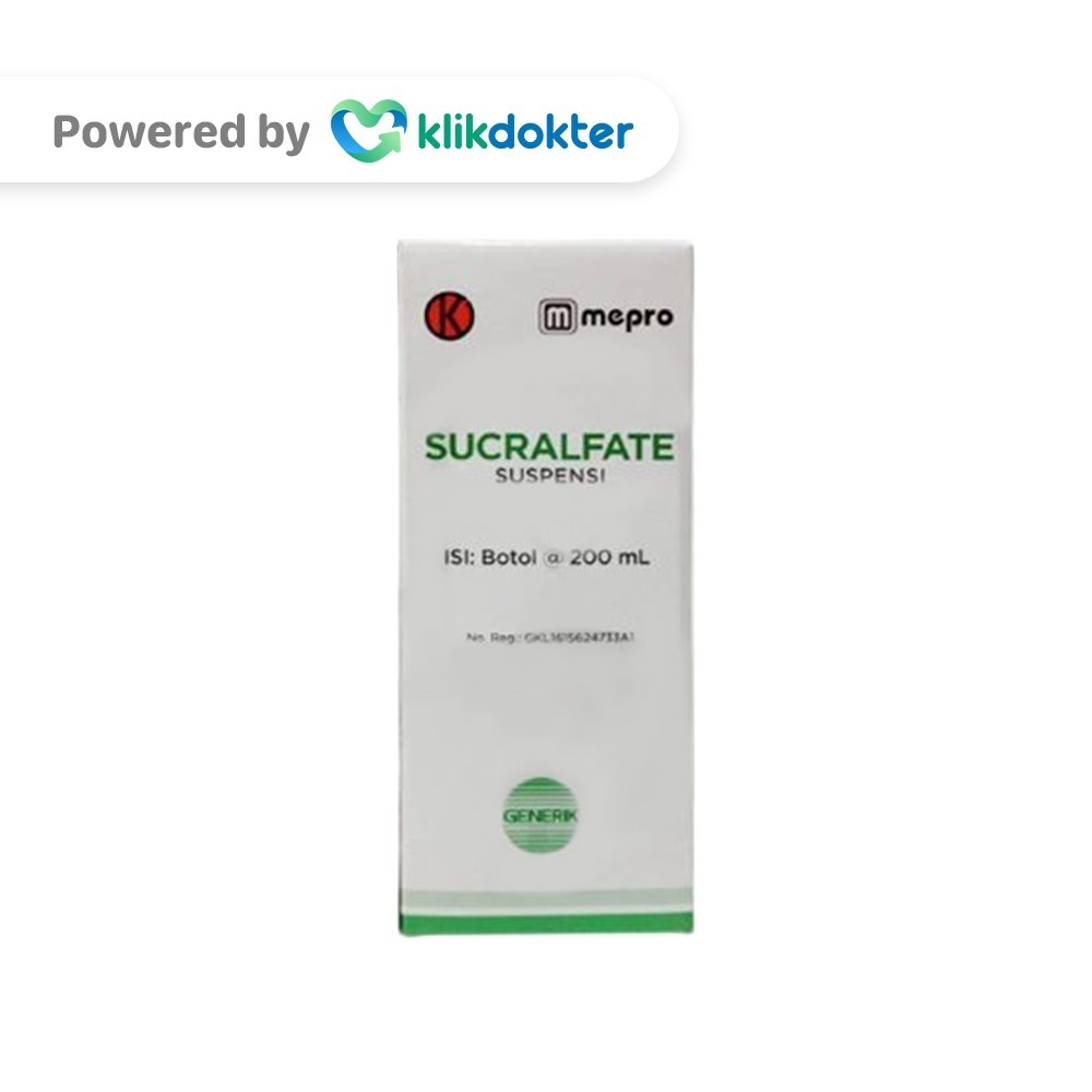 Jual Sucralfate 500mg/ 5ml Suspensi 200ml Mepro | Shopee Indonesia