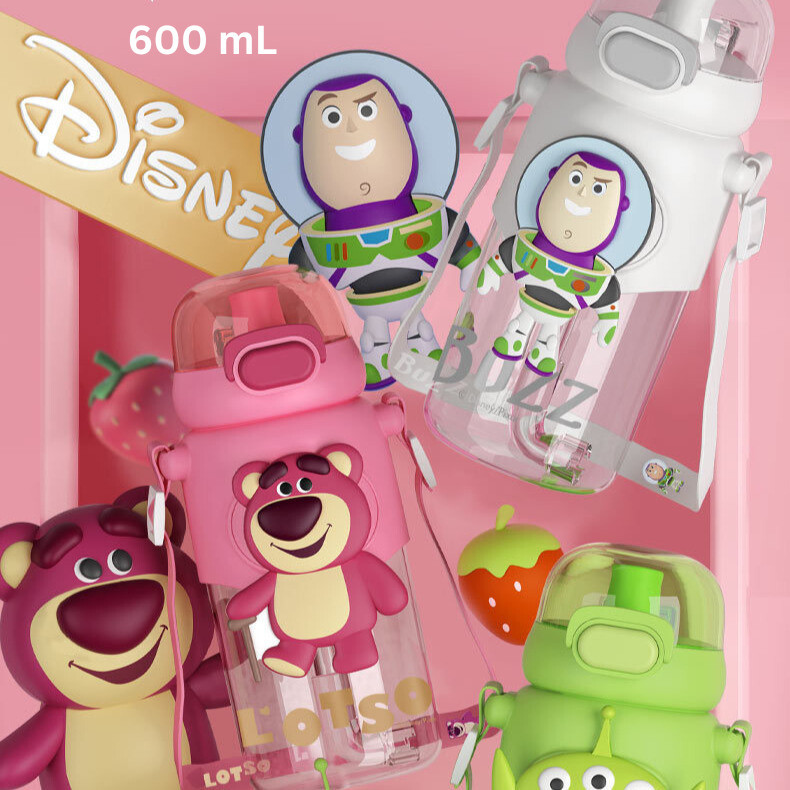 Bouteille D'eau Disney Lotso 580 Ml - En Tritan Sans BPA, Bec Verseur Rabattable, Légère, Pour Enfants - 3