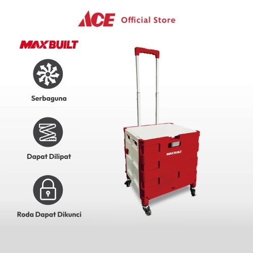 Jual Ace Maxbuilt Troli Lipat Portabel Roda Kg Merahtrolley Roda Foldable Trolley Troli