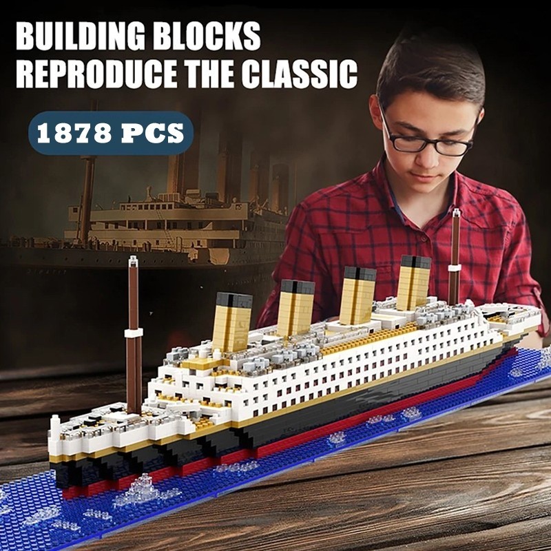 Jual 【Ready】1878PCS Mini Block Titanic/Cruise Ship Titanic Besar Model ...
