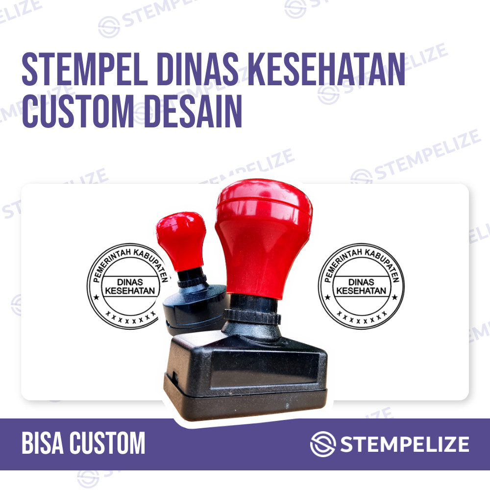 Jual Stempel Dinas Kesehatan Custom Desain Shopee Indonesia