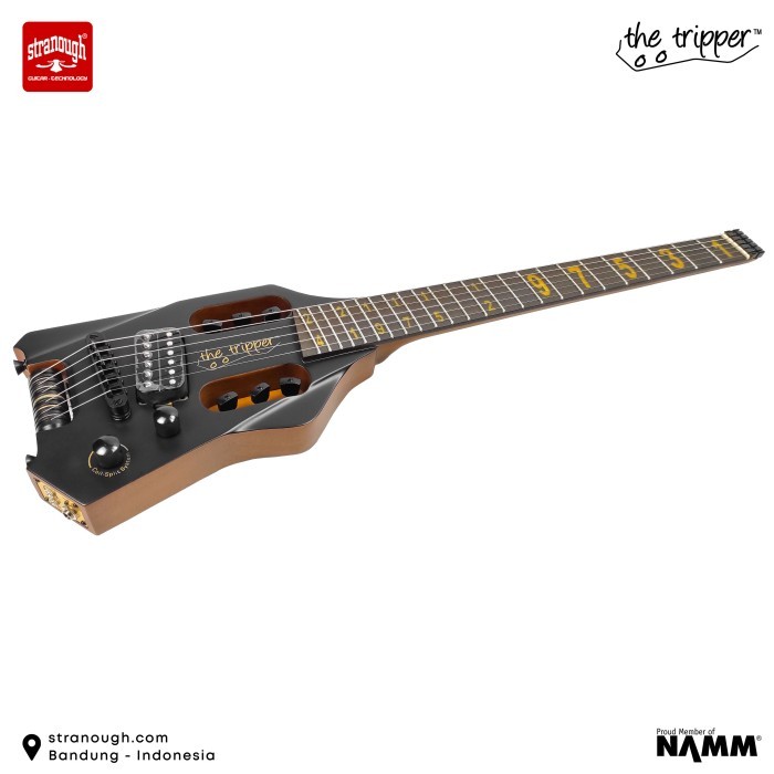 Jual The Tripper Travel Guitar - Vibrant Series - Espresso with Custom ...