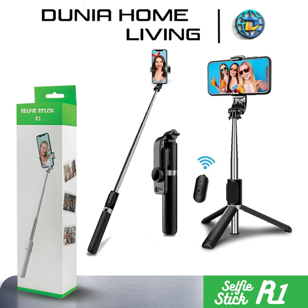 Jual Dunia Home Living Tongsis Tripod R1 Bluetooth Remote Shutter