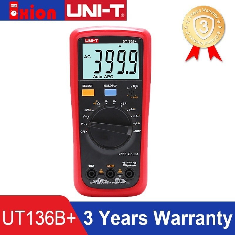 Jual UNIT UT136B+/UT136C+ Multimeter Digital Multimeter Tester AC DC