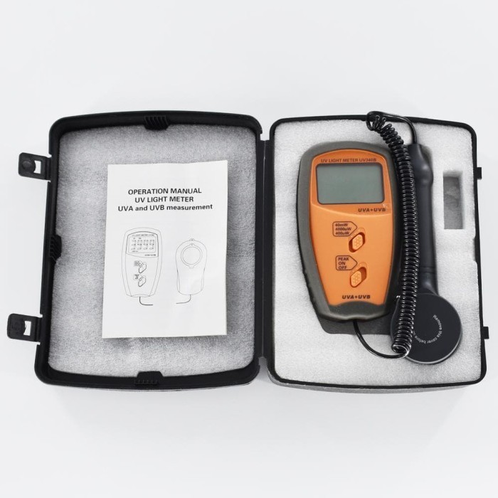 Jual UV Light Tester UV340B UVA UVB Ultraviolet UV A B Detector Meter ...