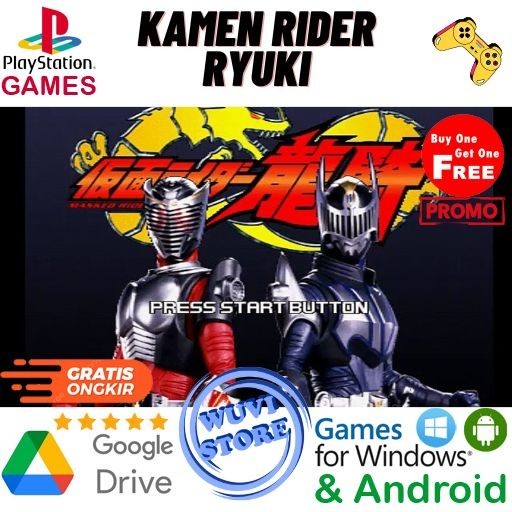 Jual Game PC Kamen Rider Ryuki Emulator PS1 | Bisa Main di Android atau ...