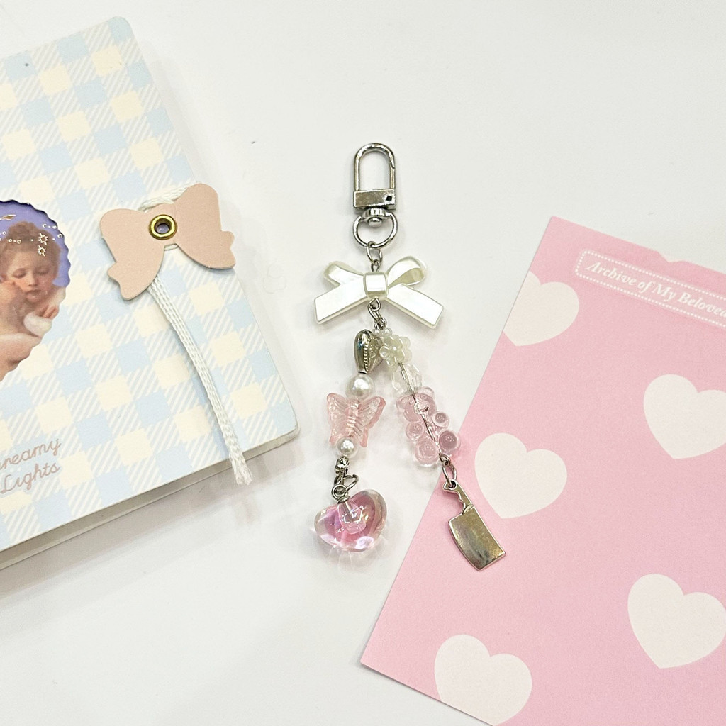 Jual SHINSDAY Strap Keychain Gantungan HP Kunci Tas Kolbuk Y2K Pita ...