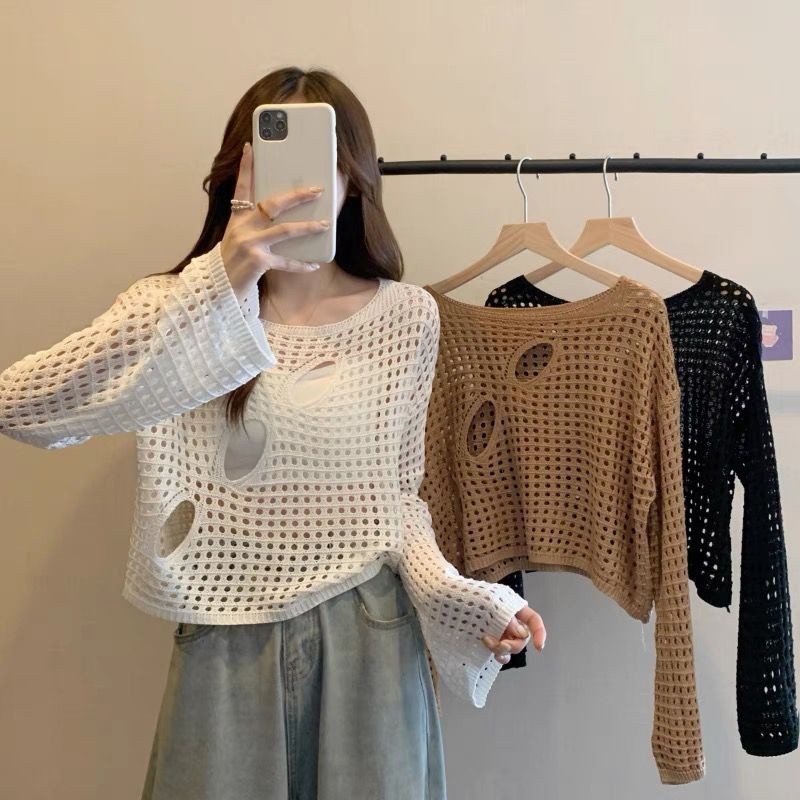 Jual [ JLOOK.CO ] J026 TOP [ Atasan Rajut Wanita Import Lengan Panjang ...